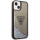 4. Etui Guess Liquid Glitter Palm Collection na iPhone 14 Plus - czarne