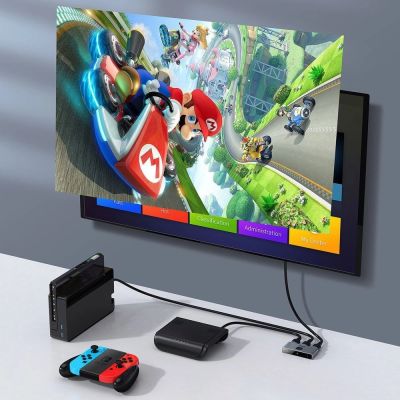8. Baseus dwukierunkowy przełącznik rozdzielacz splitter switcher HDMI - 2x HDMI 4K / 30 Hz szary (CAHUB-BC0G)