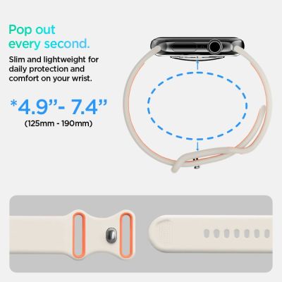 9. Pasek Spigen Nano Pop na Apple Watch 40 / 41 / 42 mm - beżowy