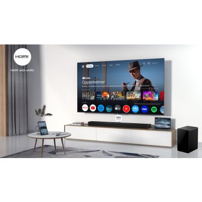 6. Soundbar TCL Q75HE 5.1.2 kan. 620W Bluetooth 5.3 Dolby Vision Tytanowy