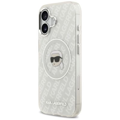 2. Etui Karl Lagerfeld IML Karl Head Logo MagSafe na iPhone 17 - szare