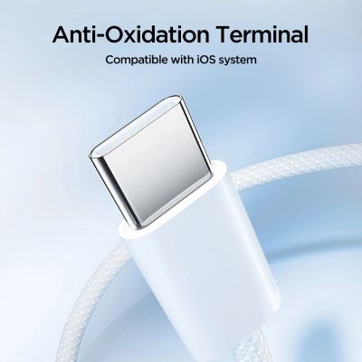 6. Kabel Joyroom Ben Series S-A45 USB-C / USB-C 60W 1 m - biały