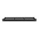 4. Patch panel 24 port 1U 19" kategoria 6A UTP z organizerem kablowym czarny LANBERG