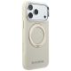 4. Etui Karl Lagerfeld Ring Stand 360 Saffiano Classic Logo MagSafe na iPhone 18 Pro Max / 17 Pro Max - beżowe
