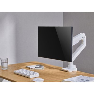 8. Wspornik biurka Equip 17"-49"/1TFT 180° Sprężyna gazowa 20Kg biały detaliczny