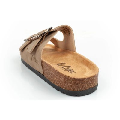 5. Lee Cooper buty laczki damskie klapki wsuwane khaki wygodne lekkie