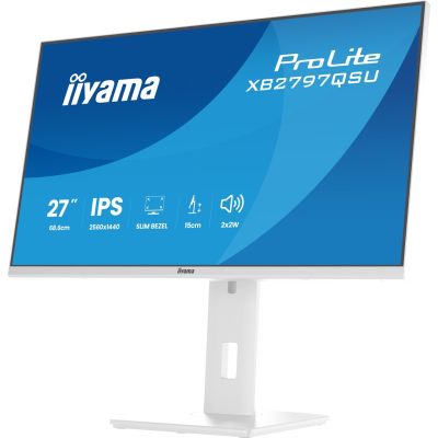 34. iiyama ProLite XB2797QSU-W1 monitor komputerowy 68,6 cm (27") 2560 x 1440 px Quad HD LED Biały