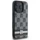4. Etui DKNY Checkered Pattern & Printed Stripes na iPhone 16 Pro - czarne