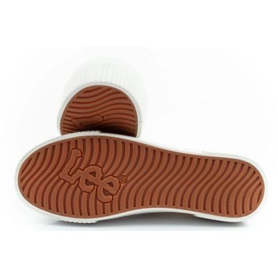 9. Lee buty damskie sportowe Isla trampki białe platforma koronkowe