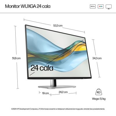 8. Monitor HP Series 5 24-calowy monitor seria 5 Pro WUXGA – 524pn