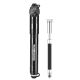 Pompka rowerowa Rockbros HQ-67A-L03 BK z manometrem - czarna