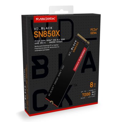 10. Dysk SSD WD Black SN850X 8TB M.2 NVMe WDS800T2X0E