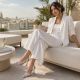 5. Czółenka damskie transparentne z cyrkoniami szpic beżowe Vinceza 66282