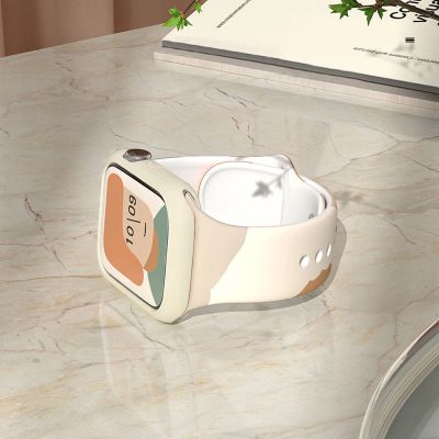 5. Silikonowy pasek Strap Moro bransoletka do zegarka opaska do Apple Watch 38 / 40 / 41 mm - wzór 1
