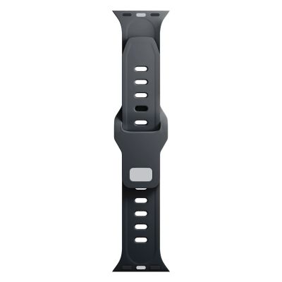 4. Pasek silikonowy 3mk Silicone Watch Strap do Apple Watch 38 / 40 / 41 mm - czarny