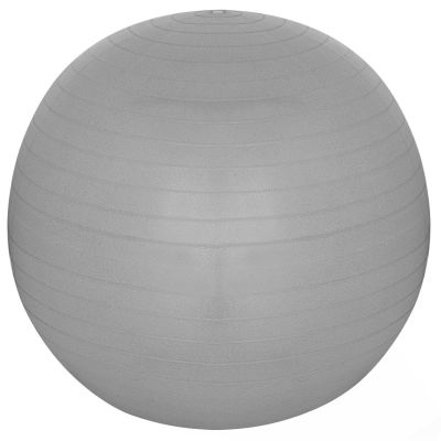 14. PIŁKA GIMNASTYCZNA DO ĆWICZEŃ FITNESS 75CM ANTIBURST SZARA