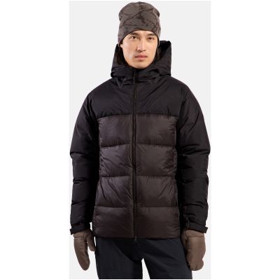 Kurtka puchowa męska Odlo DOWN HOODED Jacket insulated brązowa