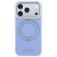 3. Etui Guess Ring Stand 360 Grained Classic Logo MagSafe na iPhone 18 Pro Max / 17 Pro Max - jasnoniebieskie