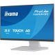 4. iiyama ProLite T2252MSC-W2AG monitor komputerowy 54,5 cm (21.4") 1920 x 1080 px Full HD LCD Ekran dotykowy Biały