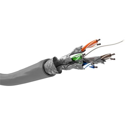 Goobay 93953 kabel sieciowy Szary 100 m Cat6 S/FTP (S-STP)