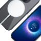 12. Etui 3mk Satin Armor MagCase z MagSafe na iPhone 15 Pro Max - przezroczyste z czarną ramką