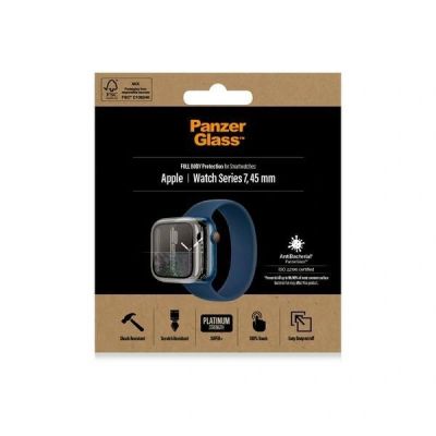 5. Etui PanzerGlass Full Body na Apple Watch 7 / 8 45 mm - przezroczyste