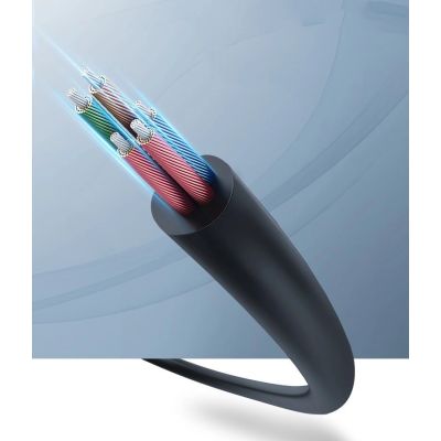 8. Ugreen kabel rozdzielacz AUX 3,5 mm mini jack (żeński) - 2x 3,5 mm mini jack (męski - mikrofon i słuchawki) czarny (AV140 20899)