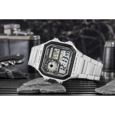 6. Zegarek Męski CASIO AE-1200WHD-1AVEF + BOX