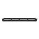 8. LANBERG PATCH PANEL 24 PORT 1U 19" KAT.6A UTP CZARNY PPUA-1024-B