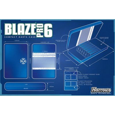 4. Pokrowiec na rzutki Harrows Blaze Pro 6 Case