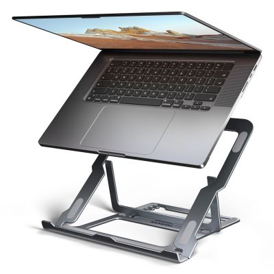 2. Axagon STND-LAG Laptop-Ständer, höhenverstellbar, faltbar, Aluminium Podstawka pod notebooka i tablet Szary 43,9 cm (17.3")