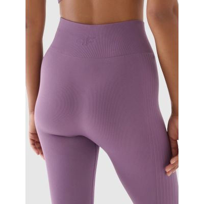 7. Legginsy treningowe bezszwowe z wysokim stanem damskie 4F 4FWAW24TFTIF278-50S
