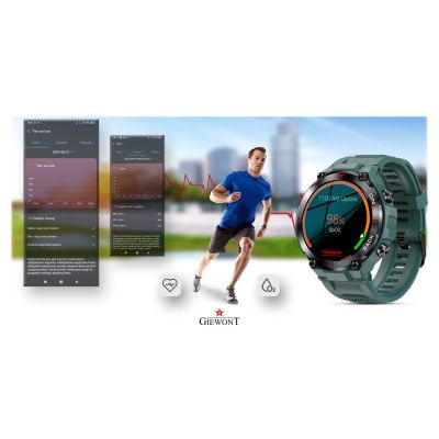10. Smartwatch GIEWONT Pionier GPS GW460-2 - Sea Green