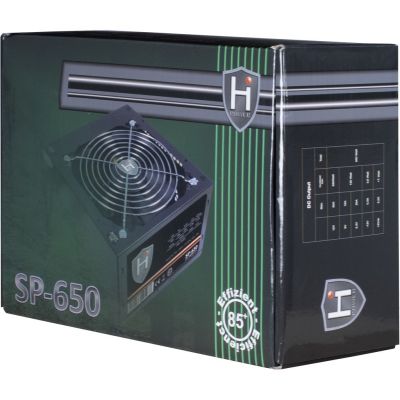 4. Zasilacz Inter-Tech HIPOWER SP-650 650W 20+4 pin ATX ATX Czarny