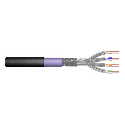 Digitus Kabel instalacyjny zewnętrzny suchy kat.7, S/FTP, AWG 23/1, PE, 1000m, czarny, szpula
