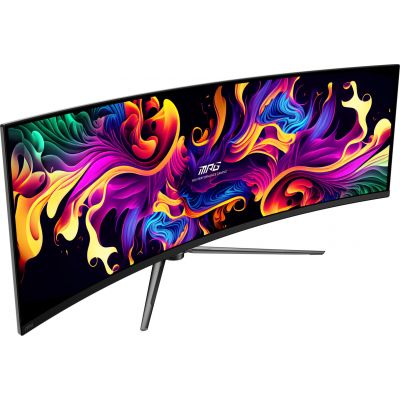 28. MSI MPG 491CQP QD-OLED monitor komputerowy 124,5 cm (49") 5120 x 1440 px Dual WQHD Czarny