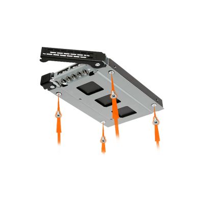 4. Icy Dock MB992TRAY-B panel drive bay Czarny, Srebrny