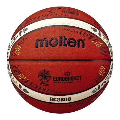 Piłka do koszykówki Molten Eurobaset 2025 replika B7G3800-E5Z
