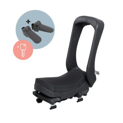URBAN IKI Siedzenie junior na bagażnik BLACK/BLACK SET key lock