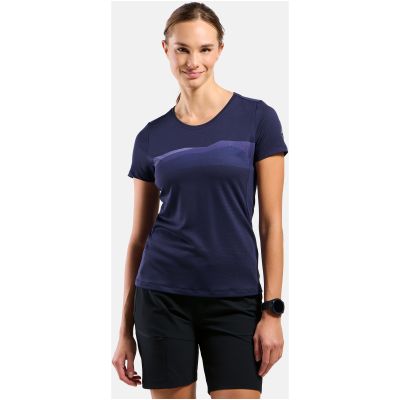 3. Koszulka damska Odlo F-DRY RIDGELINE T-shirt crew neck s/s niebieska