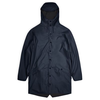 Rains unisex długa kurtka przeciwdeszczowa LONG JACKET W3 12020 47 NAVY