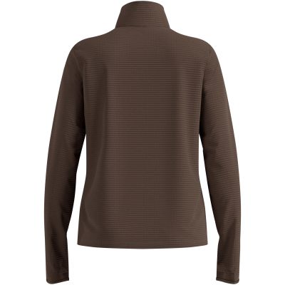 Bluza z półgolfem damska Odlo ESSENTIAL THERMAL Mid layer 1/2 zip brązowa