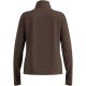 Bluza z półgolfem damska Odlo ESSENTIAL THERMAL Mid layer 1/2 zip brązowa