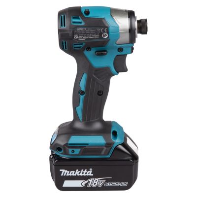 6. Zakrętarka udarowa MAKITA DTD173RTJ 18V 2x5,0Ah 180Nm