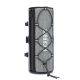 2. Torba na kierownicę 1,5L Rockbros TL002 ROAD TO SKY wodoodporna – szara