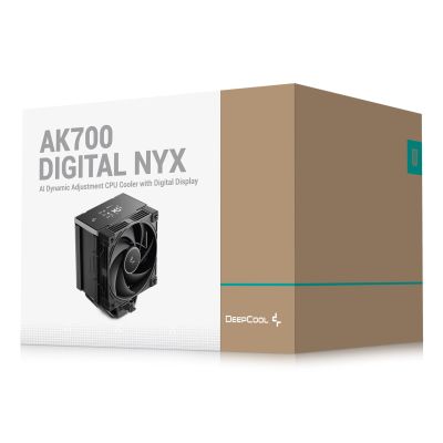 9. DeepCool AK700 Digital NYX Procesor Chłodnica powietrza 12 cm Czarny 1 szt.