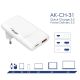 8. AKYGA ŁADOWARKA USB-A + USB-C AK-CH-31