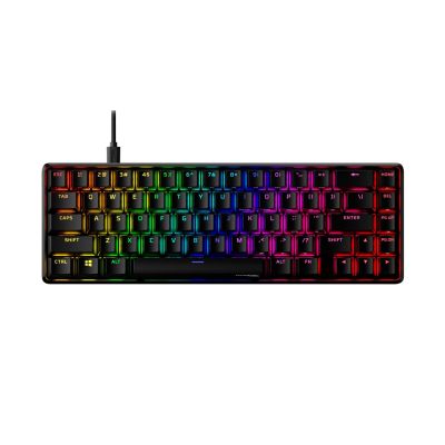 2. HyperX Alloy Origins 65 czarny / Klawiatura gamingowa / mechaniczna / HyperX czerwony / US / RGB / USB-C