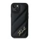 3. Etui Karl Lagerfeld Diagonal Quilted Script na iPhone 15 / 14 / 13 - czarne