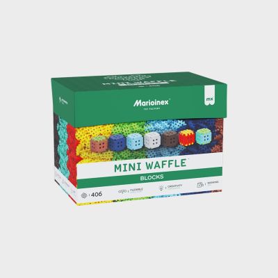 11. Klocki konstrukcyjne Marioinex Mini Waffle, 406 elementów